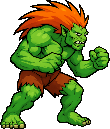 BLANKO idle stance, animation frame 1 of 2